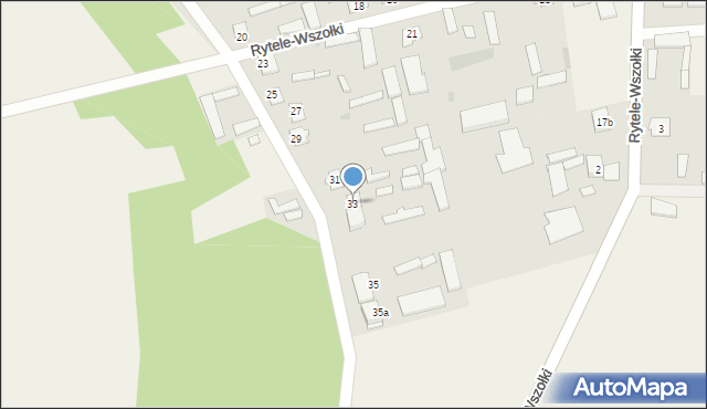Rytele-Wszołki, Rytele-Wszołki, 33a, mapa Rytele-Wszołki