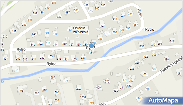 Rytro, Rytro, 161, mapa Rytro