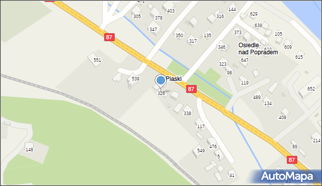 Rytro, Rytro, 326, mapa Rytro
