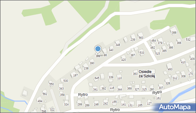 Rytro, Rytro, 399, mapa Rytro