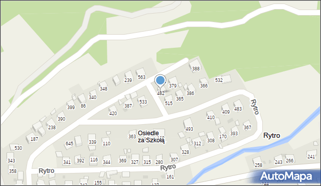 Rytro, Rytro, 482, mapa Rytro
