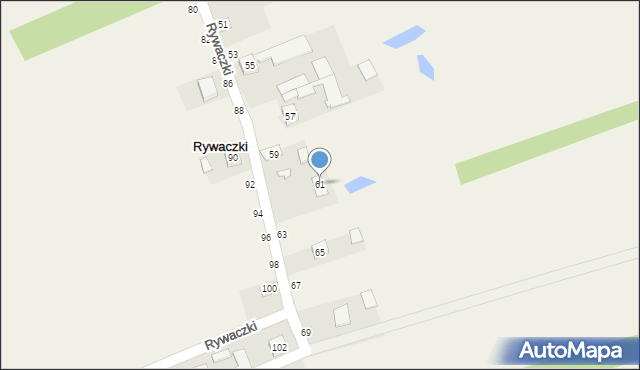 Rywaczki, Rywaczki, 61, mapa Rywaczki