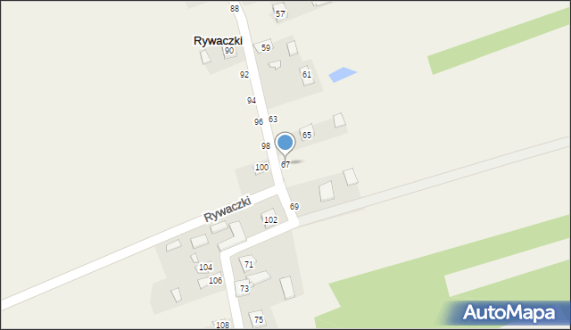 Rywaczki, Rywaczki, 67, mapa Rywaczki