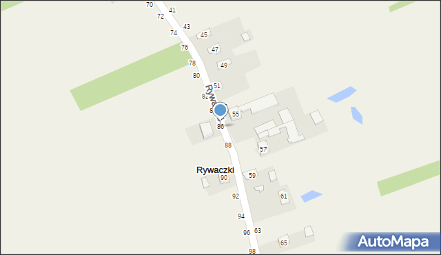 Rywaczki, Rywaczki, 86, mapa Rywaczki