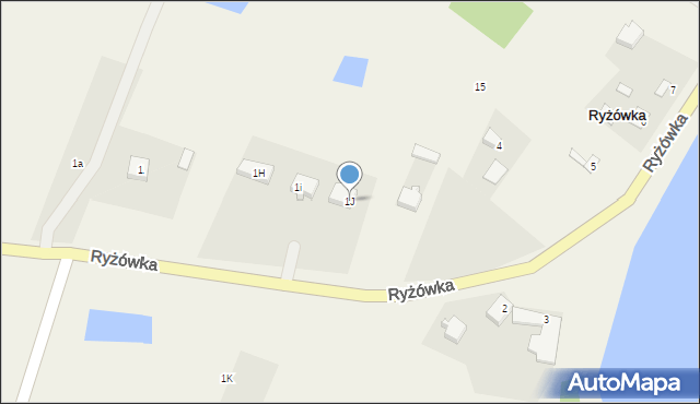 Ryżówka, Ryżówka, 1J, mapa Ryżówka