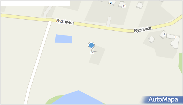 Ryżówka, Ryżówka, 1K, mapa Ryżówka