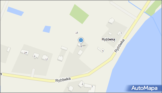 Ryżówka, Ryżówka, 4, mapa Ryżówka