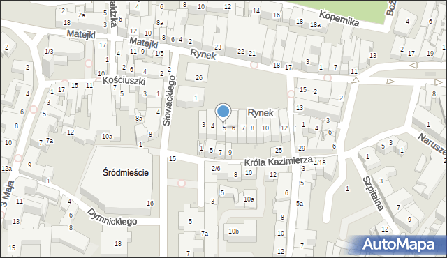 Rzeszów, Rynek, 5, mapa Rzeszów