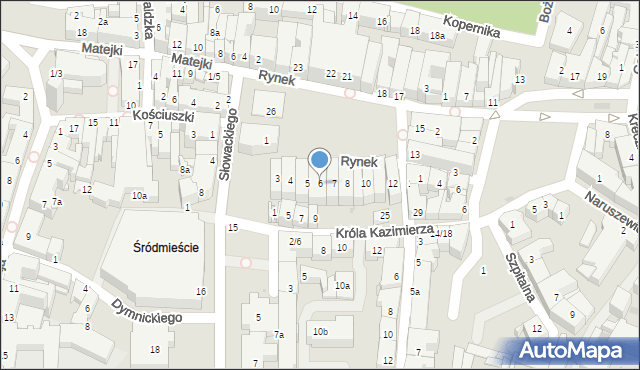 Rzeszów, Rynek, 6, mapa Rzeszów