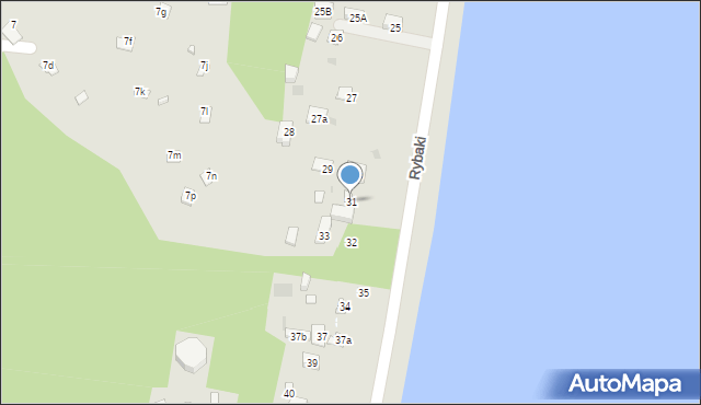 Serock, Rybaki, 31, mapa Serock