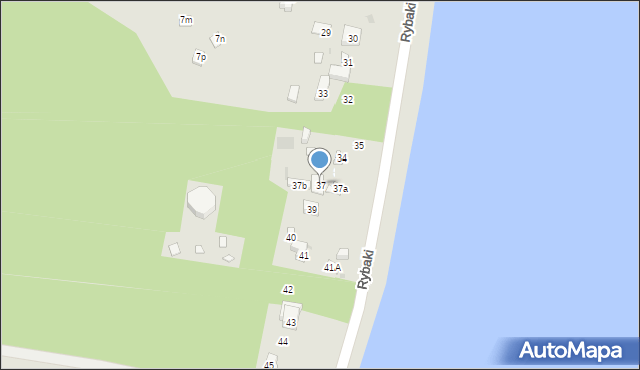 Serock, Rybaki, 37, mapa Serock