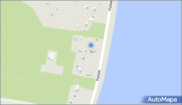 Serock, Rybaki, 38, mapa Serock