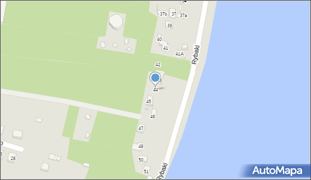 Serock, Rybaki, 44, mapa Serock