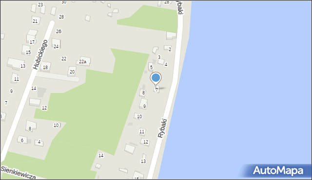 Serock, Rybaki, 7, mapa Serock