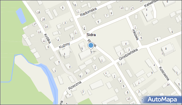 Sidra, Rynek, 3, mapa Sidra