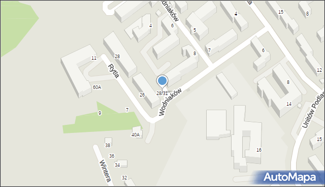 Siedlce, Rytla Aleksandra, 28/31, mapa Siedlce