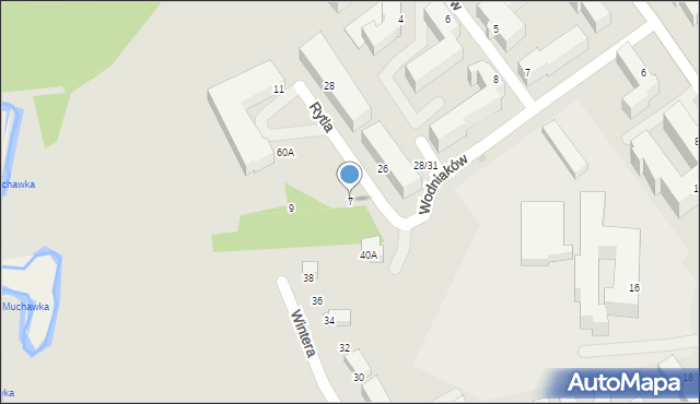 Siedlce, Rytla Aleksandra, 7, mapa Siedlce