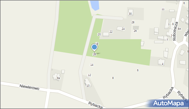 Siemianice, Rybacka, 16, mapa Siemianice