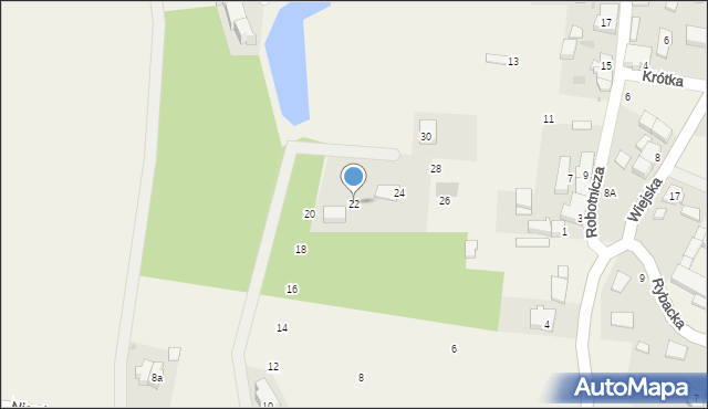 Siemianice, Rybacka, 22, mapa Siemianice