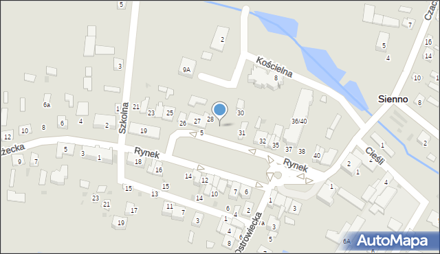 Sienno, Rynek, 29, mapa Sienno