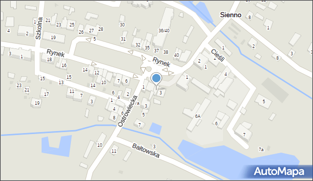 Sienno, Rynek, 4, mapa Sienno