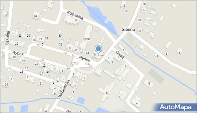 Sienno, Rynek, 43, mapa Sienno