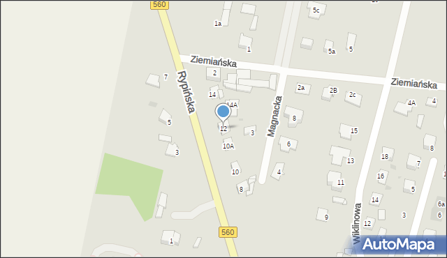 Sierpc, Rypińska, 12, mapa Sierpc