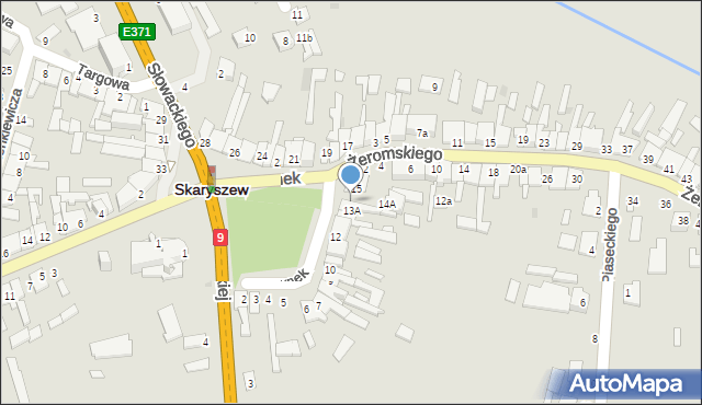 Skaryszew, Rynek, 14, mapa Skaryszew