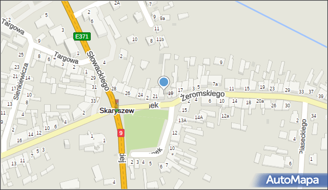 Skaryszew, Rynek, 20, mapa Skaryszew