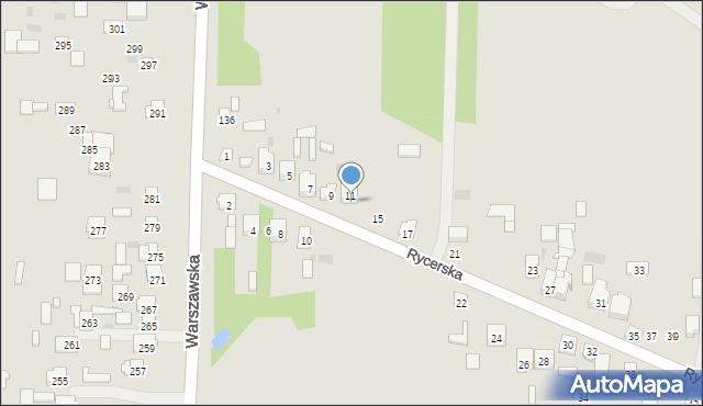 Skarżysko-Kamienna, Rycerska, 13, mapa Skarżysko-Kamienna