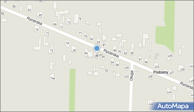 Skarżysko-Kamienna, Rycerska, 88, mapa Skarżysko-Kamienna