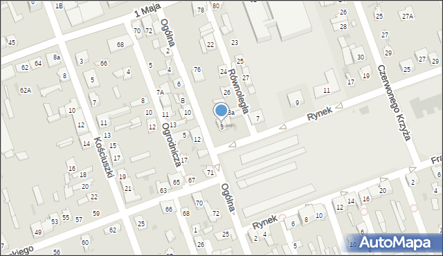 Skarżysko-Kamienna, Rynek, 3, mapa Skarżysko-Kamienna