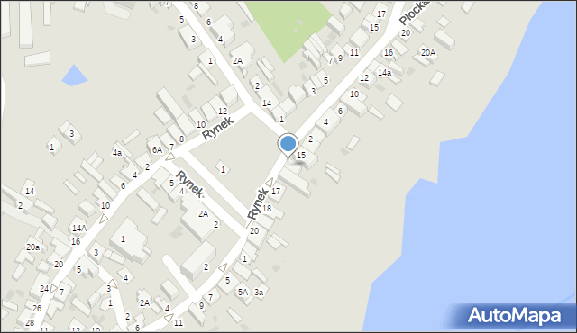 Skępe, Rynek, 16, mapa Skępe