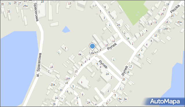 Skępe, Rynek, 6A, mapa Skępe