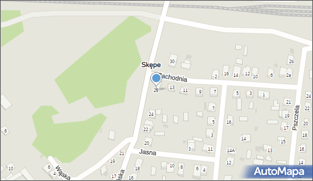 Skępe, Rypińska, 28, mapa Skępe