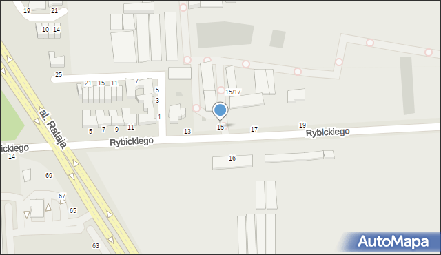 Skierniewice, Rybickiego Stanisława, 15, mapa Skierniewic