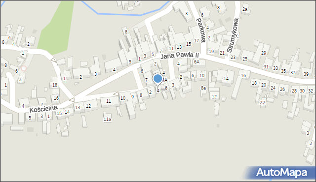 Skoki, Rynkowa, 4, mapa Skoki