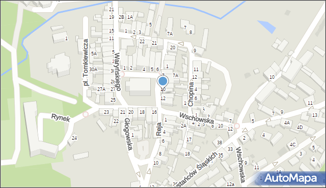 Sława, Rynek, 11, mapa Sława