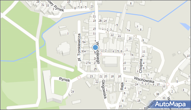 Sława, Rynek, 29, mapa Sława