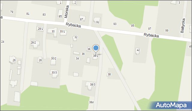 Sobolewo, Rybacka, 38/1, mapa Sobolewo