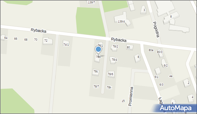 Sobolewo, Rybacka, 78b, mapa Sobolewo