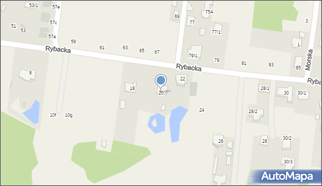 Sobolewo, Rybacka, 20, mapa Sobolewo