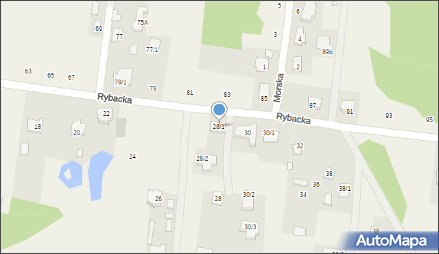 Sobolewo, Rybacka, 28/1, mapa Sobolewo