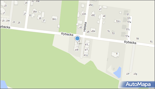 Sobolewo, Rybacka, 4/4, mapa Sobolewo