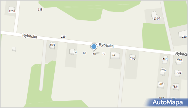 Sobolewo, Rybacka, 68, mapa Sobolewo