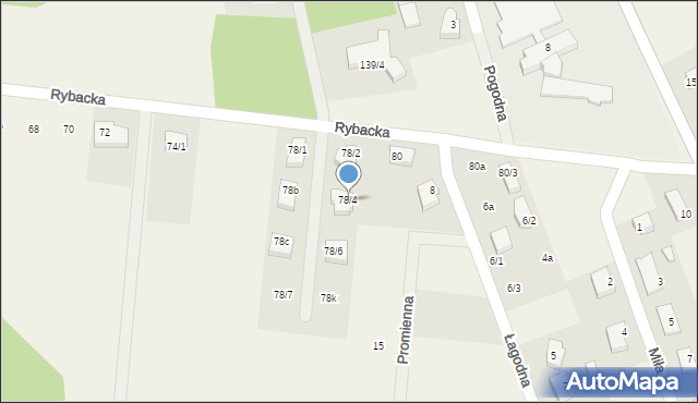 Sobolewo, Rybacka, 78/4, mapa Sobolewo