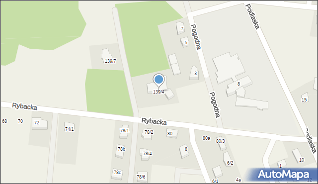 Sobolewo, Rybacka, 139/4, mapa Sobolewo