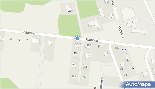 Sobolewo, Rybacka, 78/1, mapa Sobolewo