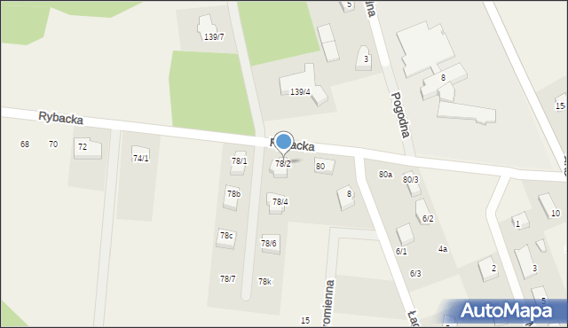 Sobolewo, Rybacka, 78/2, mapa Sobolewo