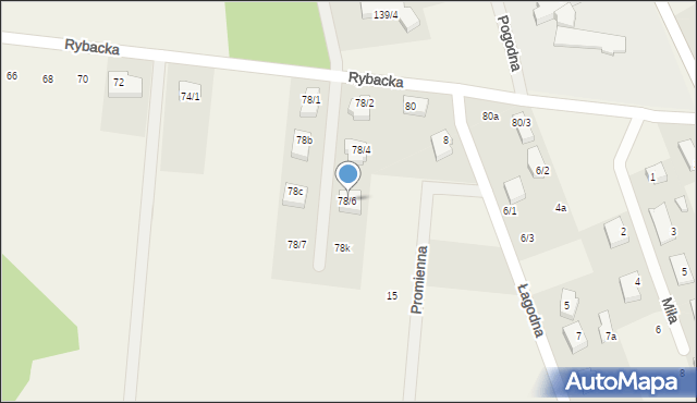 Sobolewo, Rybacka, 78/6, mapa Sobolewo